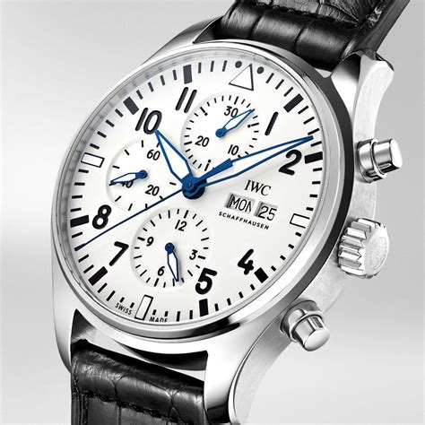 MINT 2018 IWC Pilot's Watch Chronograph White 150 Years 